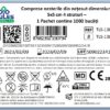 ETICHETA COMPRESE NESTERILE